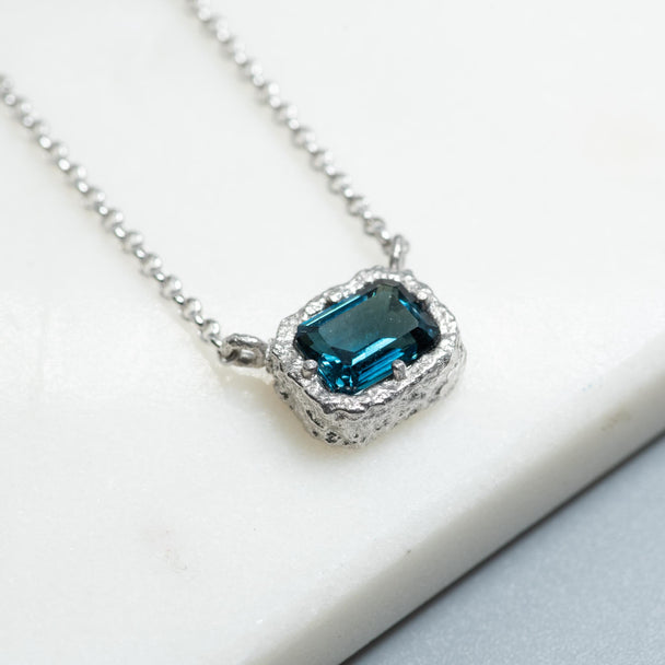 London Blue Topaz Doublet Necklace
