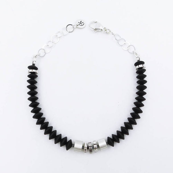 Black Onyx Bracelet by Arlee Kasselman, Plum Bottom Gallery Online Exclusive