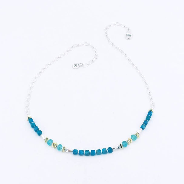 Blue Apatite Necklace by Arlee Kasselman, Plum Bottom Gallery Online Exclusive