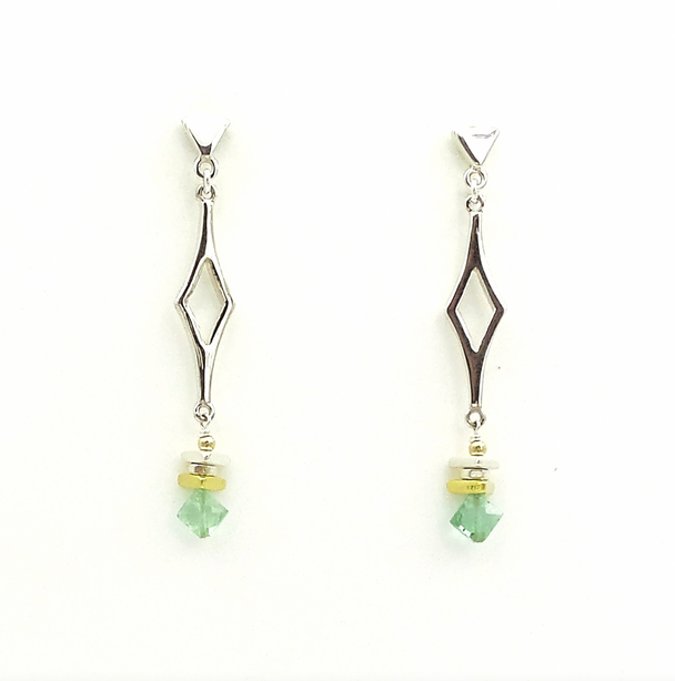Green Apatite Earrings
