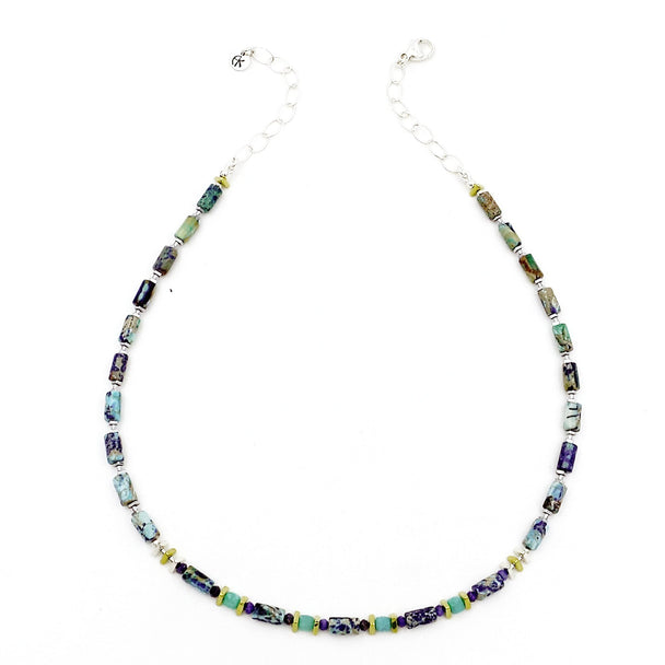 Ocean Blue Sea Jasper Necklace