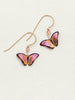Petite Bella Butterfly Earr Living Coral