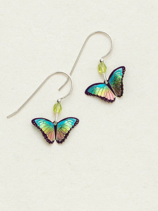 Petite Bella Butterfly Earr Island Green