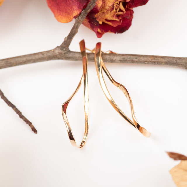 Twisting Forged Earrings