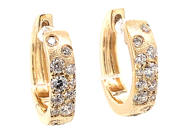 Diamond Flush Huggy Earrings