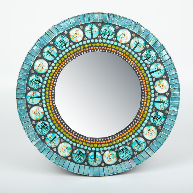 Bodhi Teal Mirror