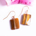 Tiger's Eye Wrap Earring