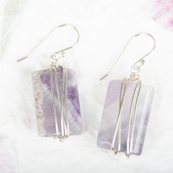 Amethyst Earrings, Angela Olson Luberger, Plum Bottom Gallery