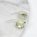 Wrapped Prehnite Earring
