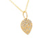 Diamond Flush Set Pear Necklace