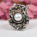 Nesting Pearl Ring Size 7.5, Alicia Winalski, sterling silver, Plum Bottom Gallery