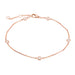 Unity Chain Station Bracelet Rose Gold