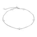 Unity Chain Station Bracelet White Gold