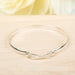Hammered X-link Catch Bracelet