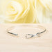 Hammered X-link Catch Bracelet