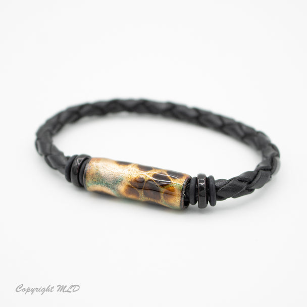 Cattail Leather Bracelet