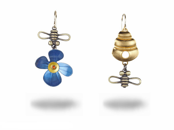 Bee Line Earring Blue