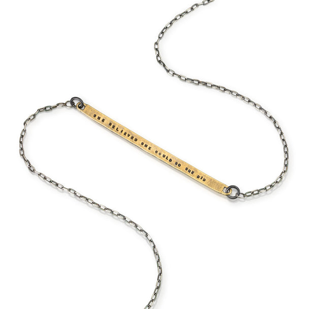 Believe She Could Necklace