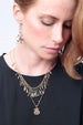 Black Garnet Boa Necklace