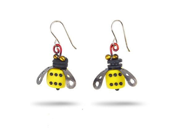 Boxcar Bee Earring