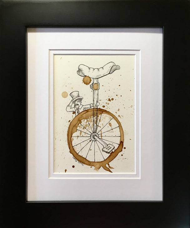 No Tipping, Paula Radl, Wall Art, Framed, Paper, Coffee and Ink