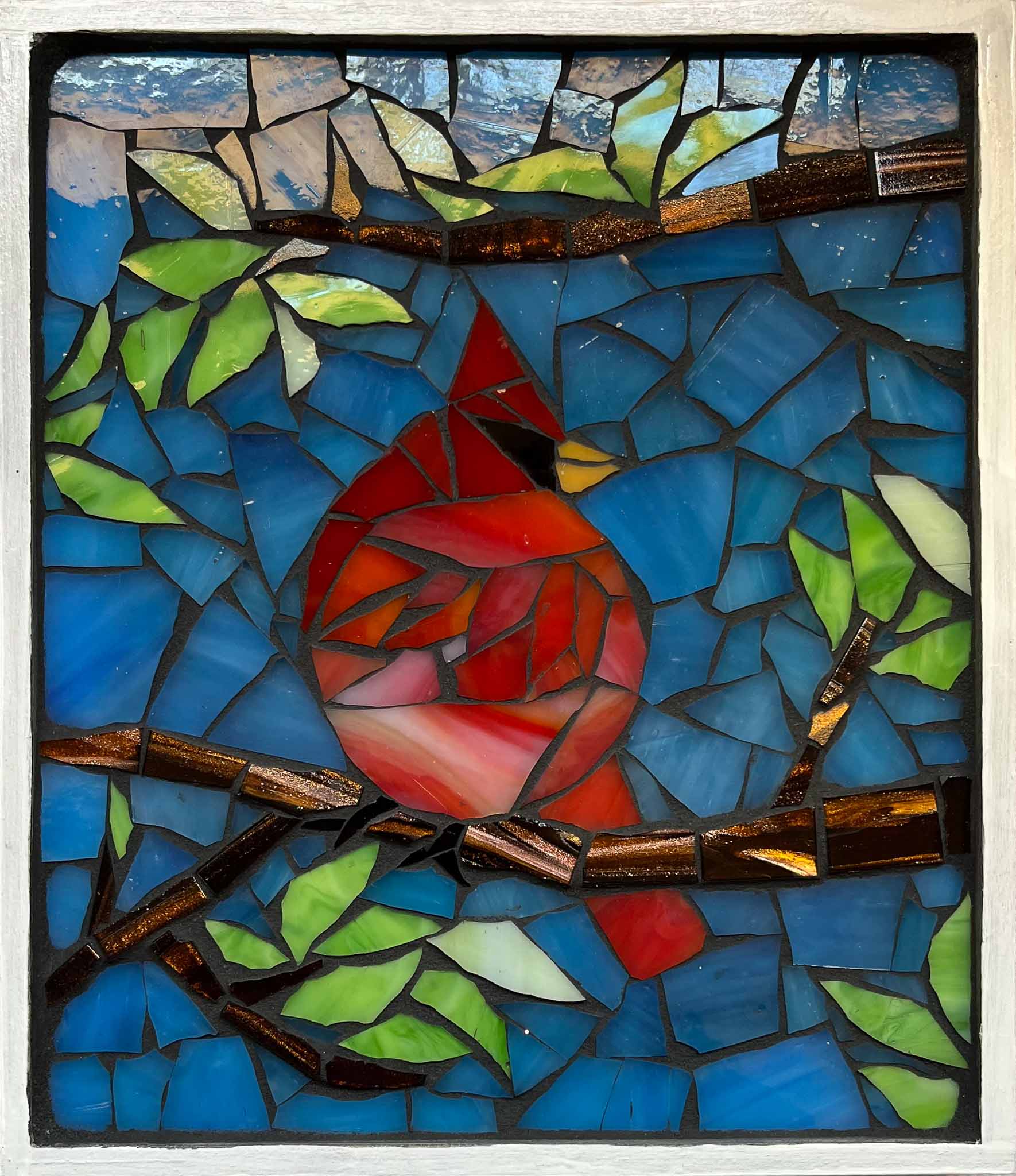 St. Louis Cardinals 12”x17” Glass Tile Mosaic Original Art Wood Handmade  1/1 MLB