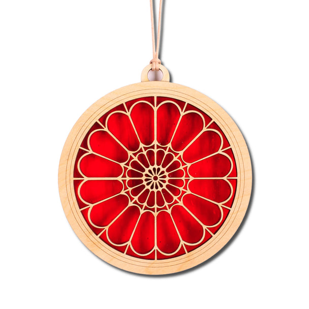 Scarlet Cathedral Suncatcher