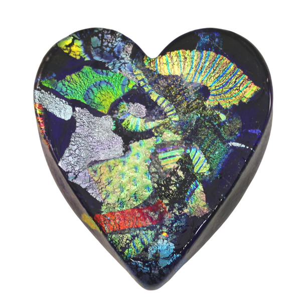 Heart Paperweight Cobalt