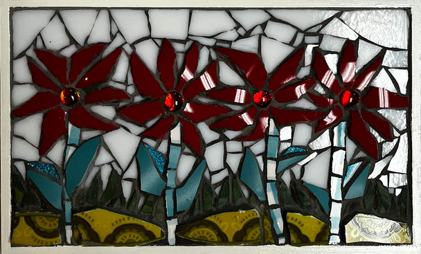 Days of Red Mosaic Wall Hanging