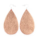 Copper Leather Drop Earring