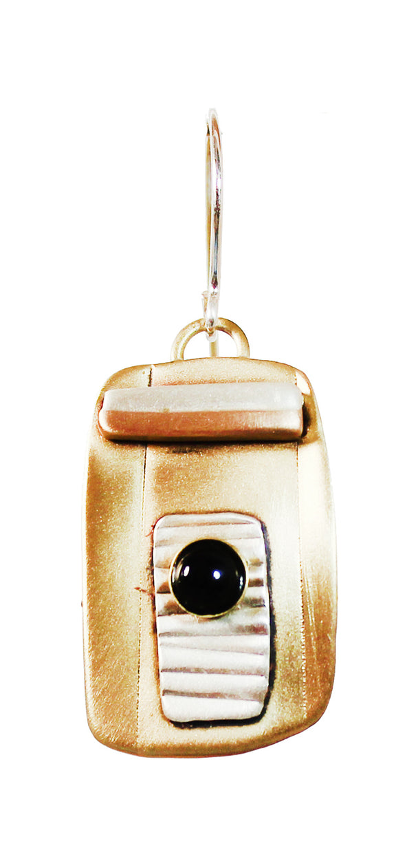 Deco Earrings With Onyx