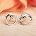 Small Circle Post Earrings