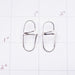 Thin Elliptical Earring Sterling Silver