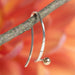 Small Hoop Earrings With 14K Gold Accent