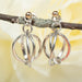 Wrapped Wire Post Earring Sterling Silve