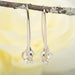 Long Knot Drop Earrings Sterling Silver