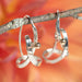 Forged X Earring Sterling Silver