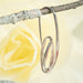 Long Opposing Ovals Drop Earrings