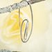 Long Opposing Ovals Drop Earrings