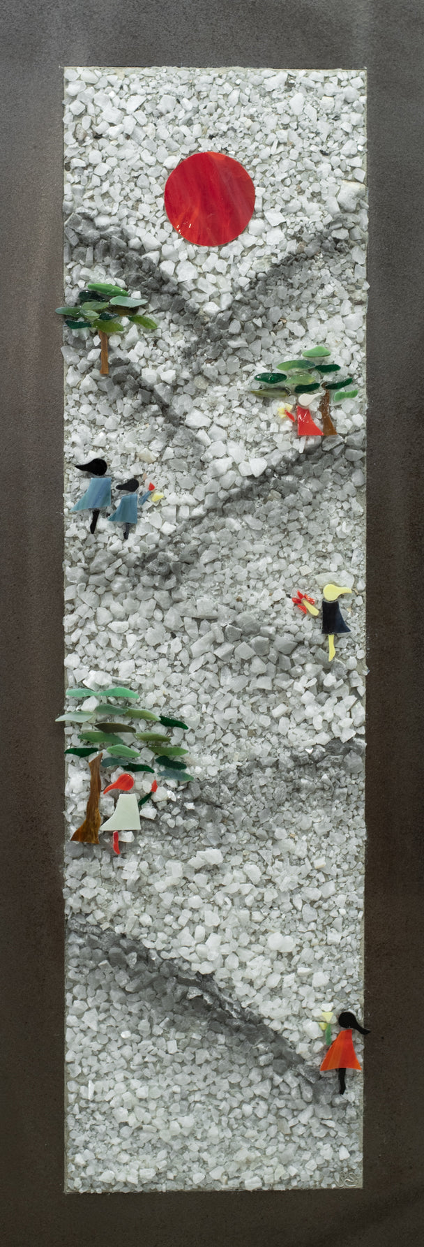 Garden of Eden, mosaic, Sarka Evans, Plum Bottom Gallery