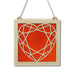 Faceted Heart Suncatcher Scarlet