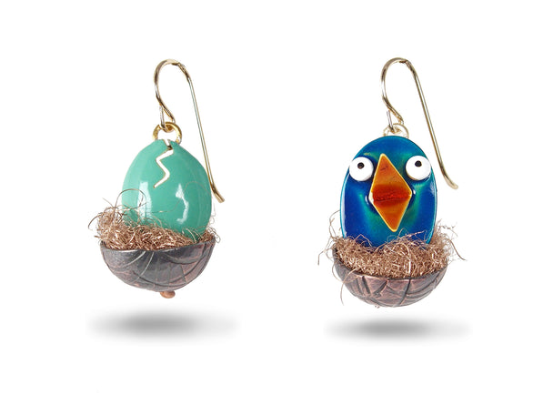 Hatchling Earrings Blue