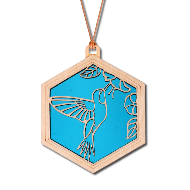 Hummingbird Suncatcher Bright Blue
