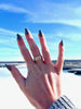 Diamond Flush Cigar Band Ring