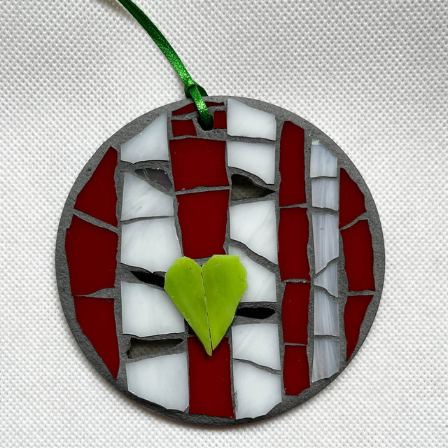 Red Birch Heart Ornament