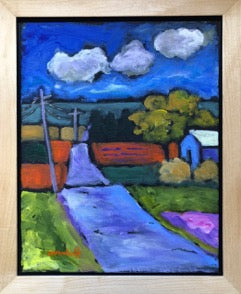 I'll Take the Backroads, 14 x 17, Clarey Wamhoff, Wall Art, Acrylic