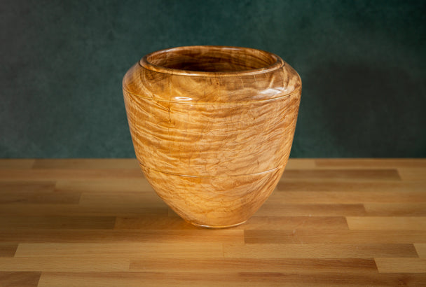 Quilted Crimson Norway Maple Vessel