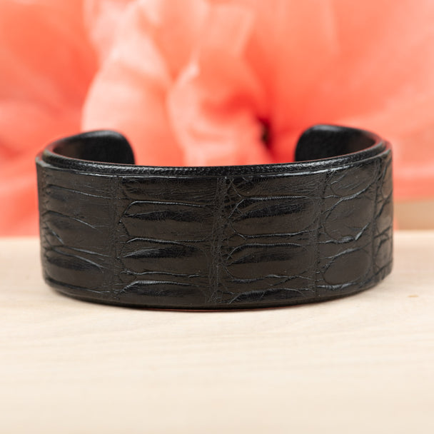 Black Alligator Cuff