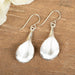 Medium Silver Leaf Earrings