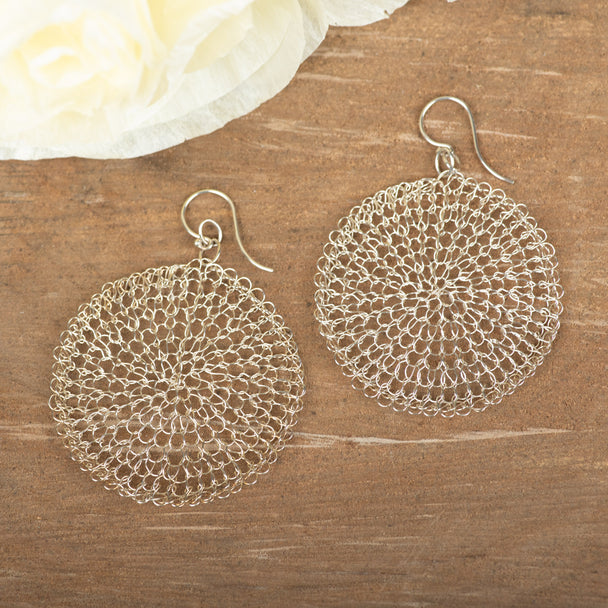 Large Earring Argentium, Lisa Cottone, Plum Bottom Gallery